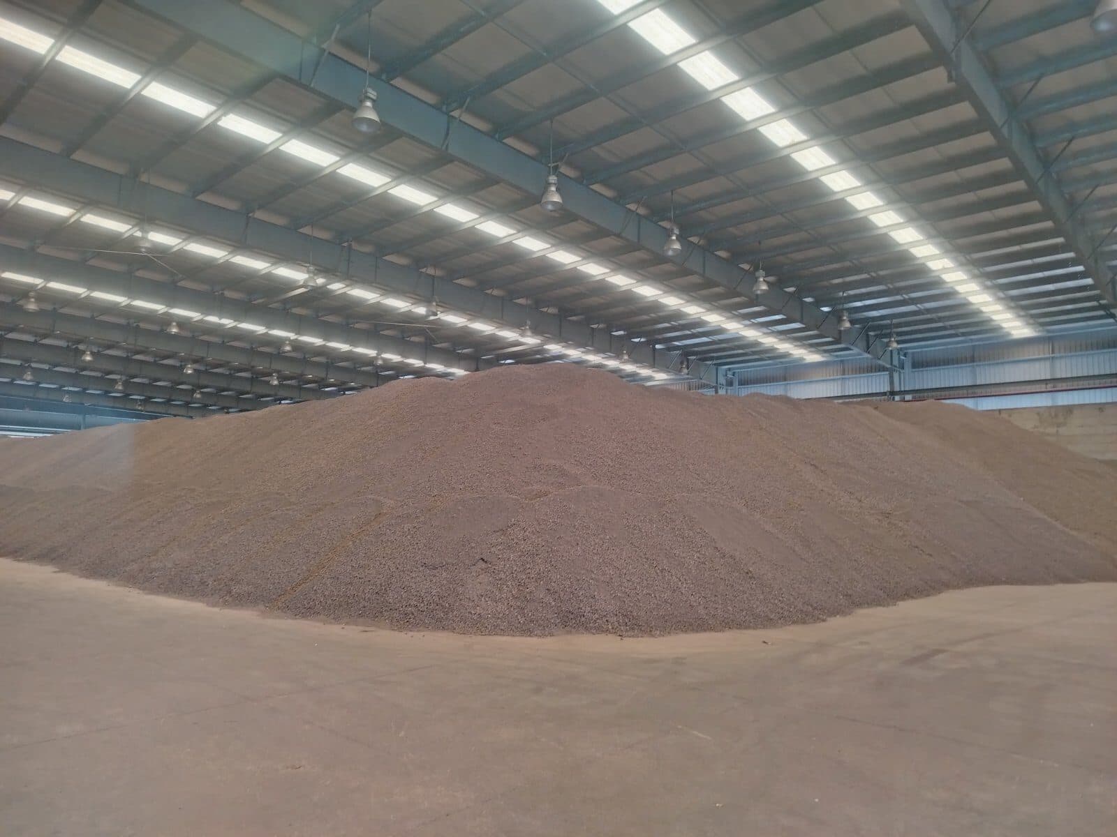 Raw material at the Thilawa fertilizer plant