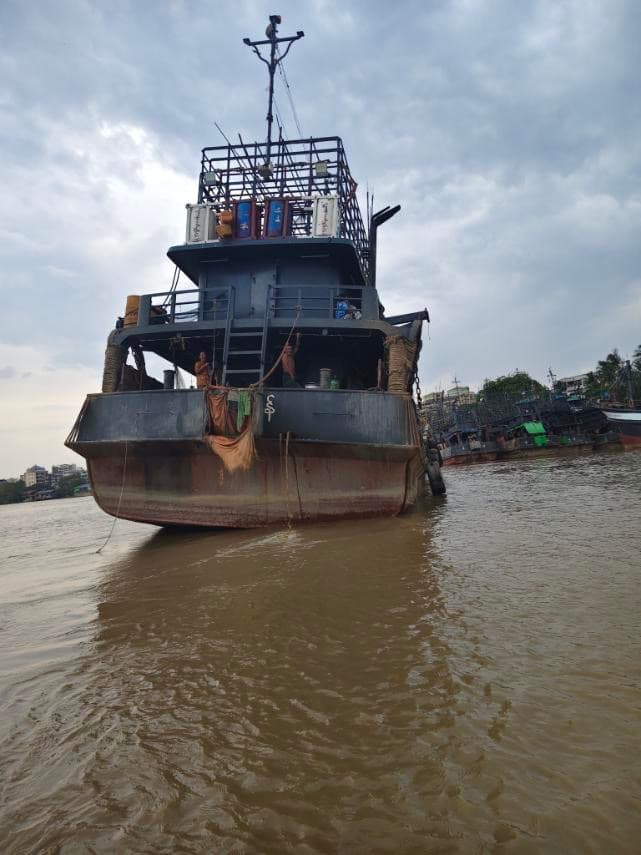 SWH fishing vessel stern view at port